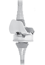 Rotating hinge knee system